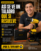 Taladro Percutor + Doble Batería 🎁
