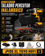 Taladro Percutor + Doble Batería 🎁